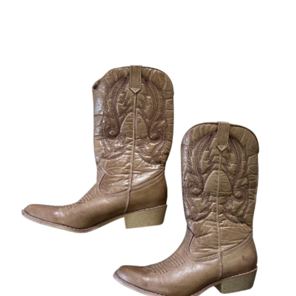 Brown Heeled Boots